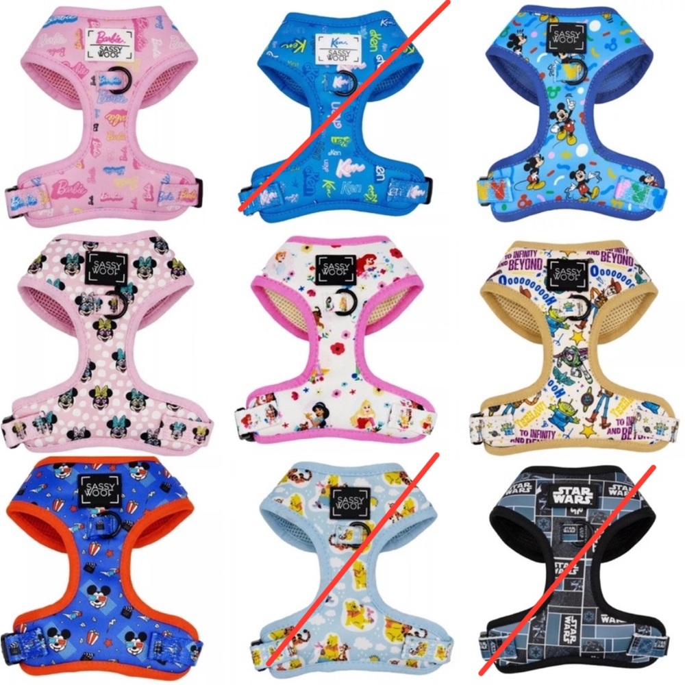 NWT✨ Sassy Woof Barbie Ken Disney Toy Story Star Wars Powerpuff Harness or Set